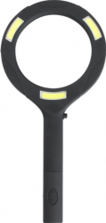 Lupa de mana cu LED 3W 250 lm lentila 85 mm zoom 3x Negru AXT-SHO3560 