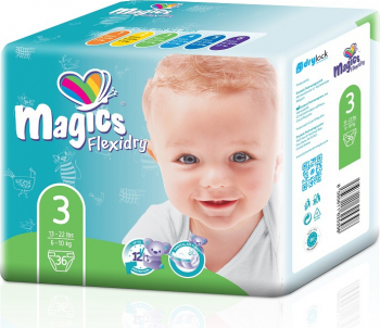 Scutece Magics Easysoft Marime 3 Midi 4-9 kg 54 bucati