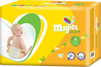 Scutece Magics Easysoft Marime 4 Maxi 9-14 kg 3X48 bucati