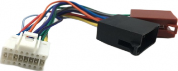 Cablu conector auto cu mufa ISO PANASONIC WHITE 16 Pin pentru sistemul de redare audio 20 cm Multicolor AXT-BBL3612