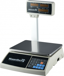 Cantar electronic Hausberg HB6051 Afisaj LCD luminos Capacitate 30kg Alb 