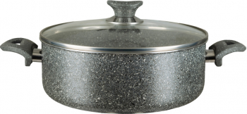 Oala din aluminiu cu invelis din granit Hausberg HB-H 425 26 cm Gri 