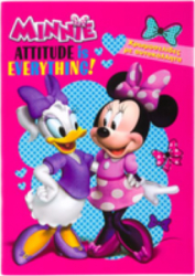 Carte A4 pentru copii cu autocolante si pentru colorat Minnie 30 pagini Multicolor JMB-SHO3823 