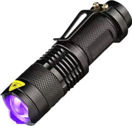 Lanterna Ultravioleta Klausstech Uv 395 Lumeni Metal Rezistenta Ergonomica Negru 