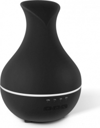 Umidificator si Difuzor de Aromaterapie cu Ultrasunete Iluminare LED Multicolor Capacitate 120 ml Culoare Negru 