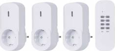 Set 3 prize schuko cu telecomanda max 25m EMOS 