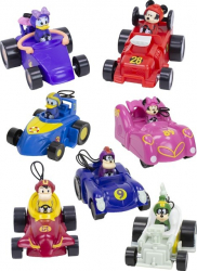 Set 7 bucati masinute Disney Mickey and Friends Pullback Cars 6 cm Multicolor 