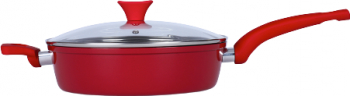 Tigaie rosie cu capac Livoo MEP131R diametru 26 cm 