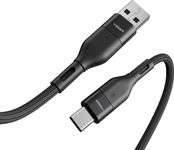 Cablu de date Veger AC02 Type-C Fast Charge Negru 