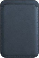 Husa din piele MagSafe pentru carduri compatibila cu iPhone 12 12 Pro si 12 Pro Max Bleumarin 