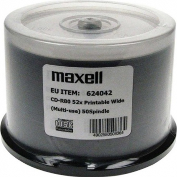 CD printabil Recordable Maxell 700MB 52X transparente CK50 624042 