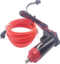 Fir Neon Lumina Ambientala Auto 3M Rosu 