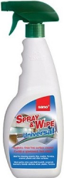 Solutie curatare universala fara clatire Sano Spray and Wipe Trigger 750 ml 