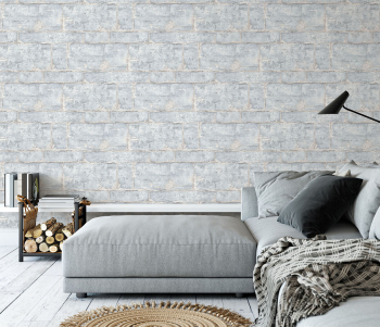 Tapet caramida extralavabil gri hol living GMK 3 10222-43 