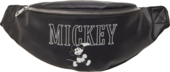 Borseta sport Mickey Mouse din piele ecologica talie max 130 cm Negru 