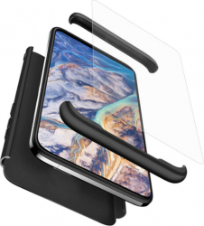 Husa de protectie 360 and deg compatibila cu Oppo Reno 6 PRO Negru 