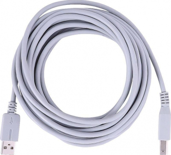 Cablu pentru imprimanta USB A - USB B lungime 5 m ecranat antiparaziti ambalaj individual culoare alb 