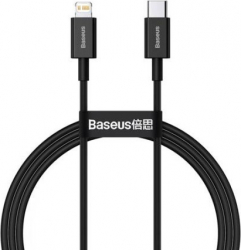 Cablu date Baseus Superior Fast Charging USB Type-C la Lightning 1m Negru 