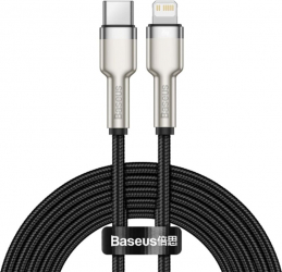 Cablu date Baseus Type-C la Lightning, 25cm, Negru 