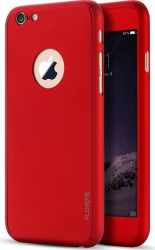 Husa Fullbody MyStyle Red pentru Apple iPhone 6 / Apple iPhone 6S cu acoperire completa 360 grade cu folie protectie sticla gratis 