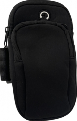 Husa sport pentru telefon 7 inch pentru depozitare chei si casti Negru 
