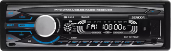 Radio MP3 Player Auto Bluetooth cu Intrari Frontale USB Aux si SD Card cu Afisaj LCD Telecomanda si Microfon