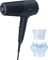 Uscator de par Philips BHD512/00 2300W ThermoShield 2 viteze 3 trepte Albastru inchis metalizat