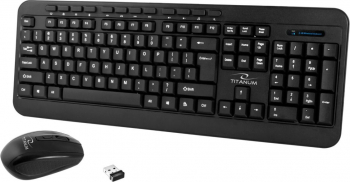 Kit tastatura multimedia fara fir si mouse wireless 2.4 GHz 1600 DPI 3 butoane si scroll Negru TCL-BBL3773