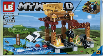 Set de constructie LB+ My World of Minecraft 4 in 1 168 Piese tip lego