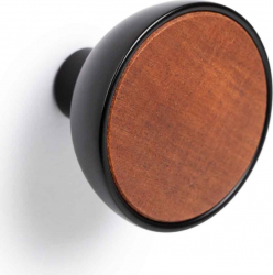 Agatatoare cuier Bol finisaj negru mat cu lemn sapelli natur 45x31.2 mm 