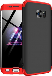 Carcasa Samsung Galaxy S7 Edge MyStyle 360 and deg 3in1 Negru-Rosu 