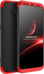 Carcasa Samsung Galaxy S8 MyStyle 360 and deg 3in1 Negru-Rosu 