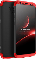 Carcasa Samsung Galaxy S9 Plus MyStyle 360 and deg 3in1 Negru-Rosu 