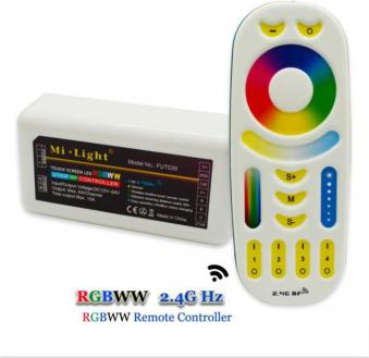 CONTROLER RGBWW CU TELECOMANDA 4 ZONE 