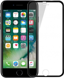 Folie de sticla 3D securizata cu rama metalica MyStyle Black pentru Apple iPhone 5 / Apple iPhone 5S protectie completa margini curbate. 