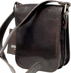Geanta umar din piele naturala vachetta crossbody maro FGD113B 