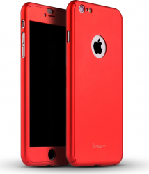 HUSA FullBody MyStyle iPaky Original Red pentru Apple iPhone 7 acoperire completa 360 grade cu folie de protectie gratis 