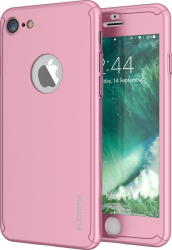 Husa FullBody MyStyle Rose-Gold pentru Apple iPhone 7/8 acoperire completa 360 grade cu folie de protectie gratis 