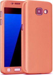 Husa FullBody MyStyle Rose-Gold pentru Galaxy A5 2017 acoperire completa 360 grade cu folie de protectie gratis 