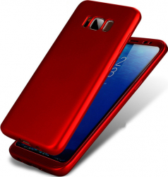Husa Samsung Galaxy S8 Full Cover 360 Fata + Spate - Rosu