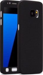 Husa Samsung S7 Full Cover 360 + folie Negru 