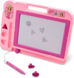 Tablita magnetica pentru scris sau desenat Scrie-sterge cu accesorii 30x20 cm Roz JMB-BBL3793