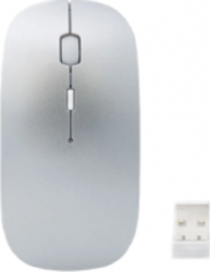 Mouse optic wireless ultra slim ergonomic pentru PC sau Laptop argintiu BBL3825 