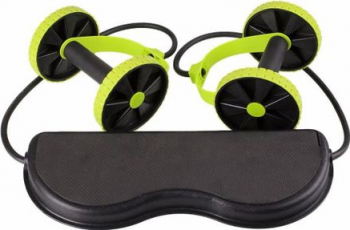 Aparat pentru fitness ElasticRopes cu corzi si suport modelarea corpului si intarirea muschilor eficient saculet inclus negru/verde Doty