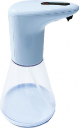 Dispenser sapun inteligent SmartChoice automat fara contact functioneaza cu baterii cu infrarosu capacitate 480ml albastru deschis doty 