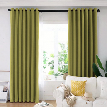 Draperie din catifea blackout cu inele negre Madison 150x235 cm densitate 700 g/ml Sycamore 1 buc 