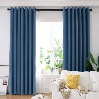 Draperie din catifea blackout cu inele albe Madison 150x230 cm densitate 700 g/ml Bismark 1 buc 