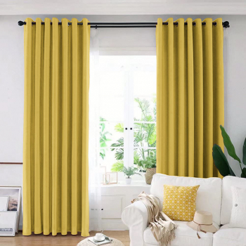 Draperie din catifea blackout cu inele albe Madison 250x240 cm densitate 700 g/ml Crayola 1 buc 