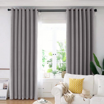 Draperie din catifea blackout cu inele albe Madison 150x210 cm densitate 700 g/ml Martini 1 buc 