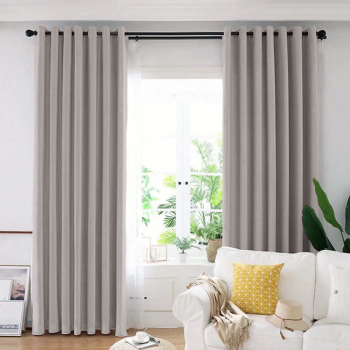 Draperie din catifea blackout cu inele argintii Madison 150x235 cm densitate 700 g/ml Philippine Gray 1 buc 